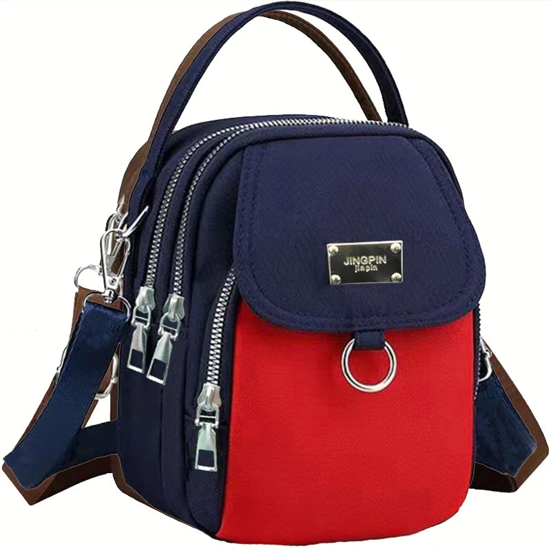 Neutral style backpack for men and women, suitable for travel and photography, multi-layered pocket, cross-body bag