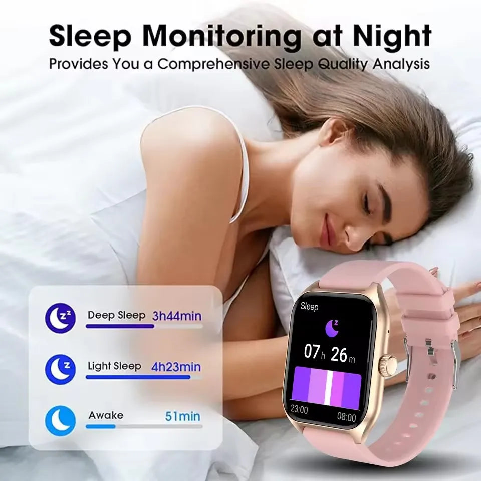 Women SmartWatch Men 2.01 Amoled Phone Call Diy Watch Face Sport Fitness Tracker Heart Rate Smart Watch Waterproof