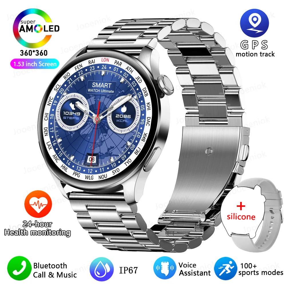 New Smartwatch For Huawei Men Women Sports NFC Bluetooth Talk Waterproof Health Heart Rate Weather Music Playback Smartwatch