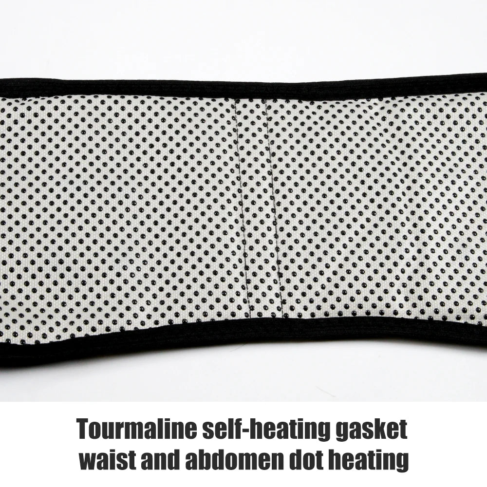1PCS Adjustable Heating Lower Back Brace Support Belt with Magnetic Therapy for Pain Relief – Heated Lumbar Waist Wrap