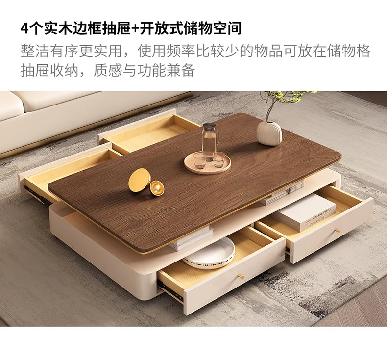 Italian Designer Aesthetic Coffee Table Modern Drawer Unique Luxury Coffee Table Living Room Stolik Kawowy Salon Furniture Home