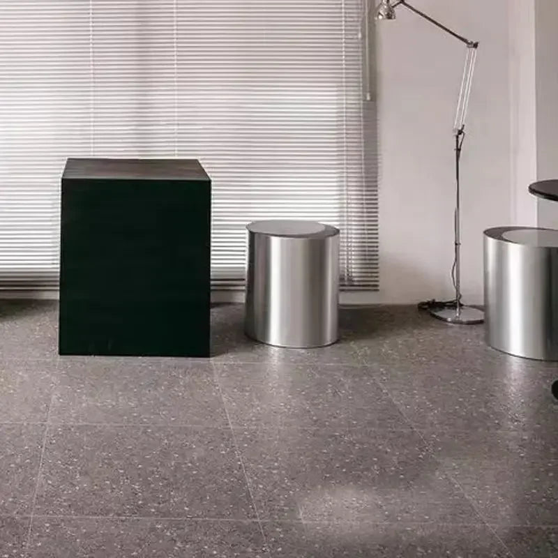 Nordic Creative Stainless Steel Dining Stool Home Light Luxury Living Room Sofa Side Table Balcony Storage Coffee Tables