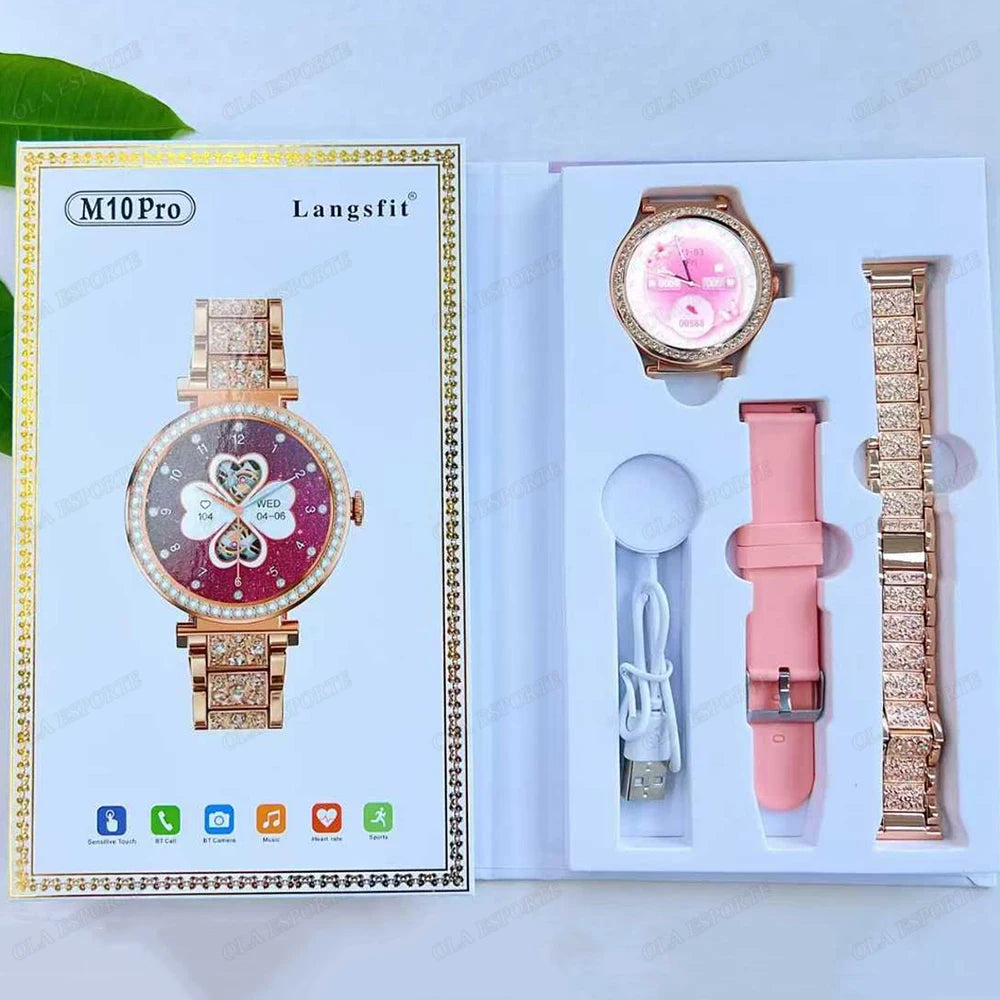 New ECG Monitor Smartwatches Bluetooth Call Heart Rate Blood Pressure/Oxygen Sleep Monitor Waterproof Sports Smart Watch Women