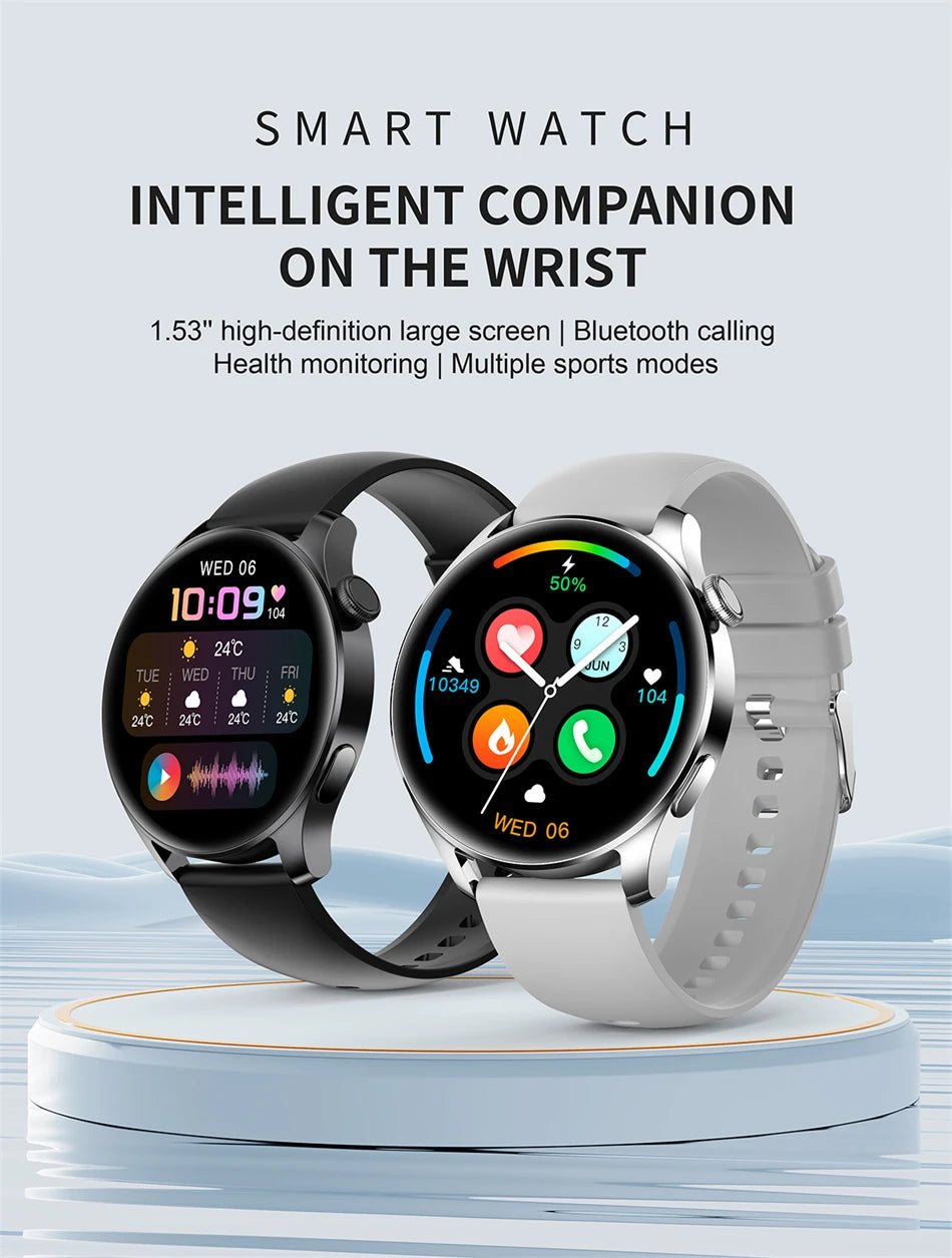 New Smartwatch For Huawei Men Women Sports NFC Bluetooth Talk Waterproof Health Heart Rate Weather Music Playback Smartwatch