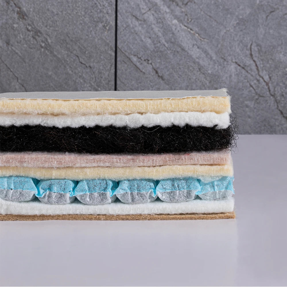 Luxury Hand-Tufted Horsehair Mattress with Natural Wool Camel Hair - No Glue, Handmade,3 Firmness Options,Custom Sizes Available