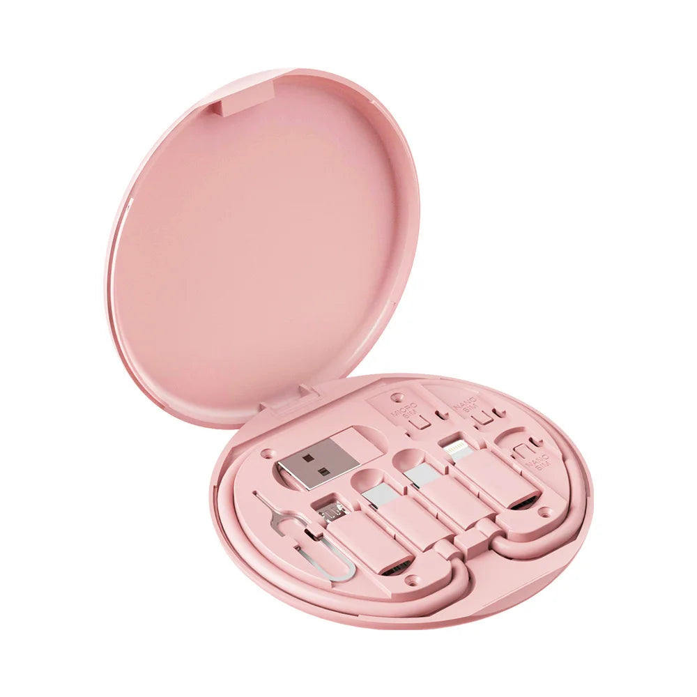 Multi USB Type C to C 60W Charging Adapter Cable Kit USB C to Lighting Conversion Set USB A & Type C to Micro/Type C/Lighting