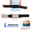 1PCS Adjustable Heating Lower Back Brace Support Belt with Magnetic Therapy for Pain Relief – Heated Lumbar Waist Wrap