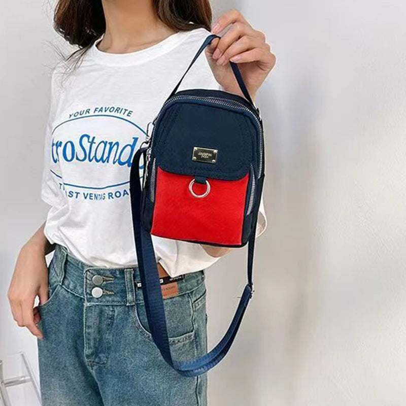 Neutral style backpack for men and women, suitable for travel and photography, multi-layered pocket, cross-body bag
