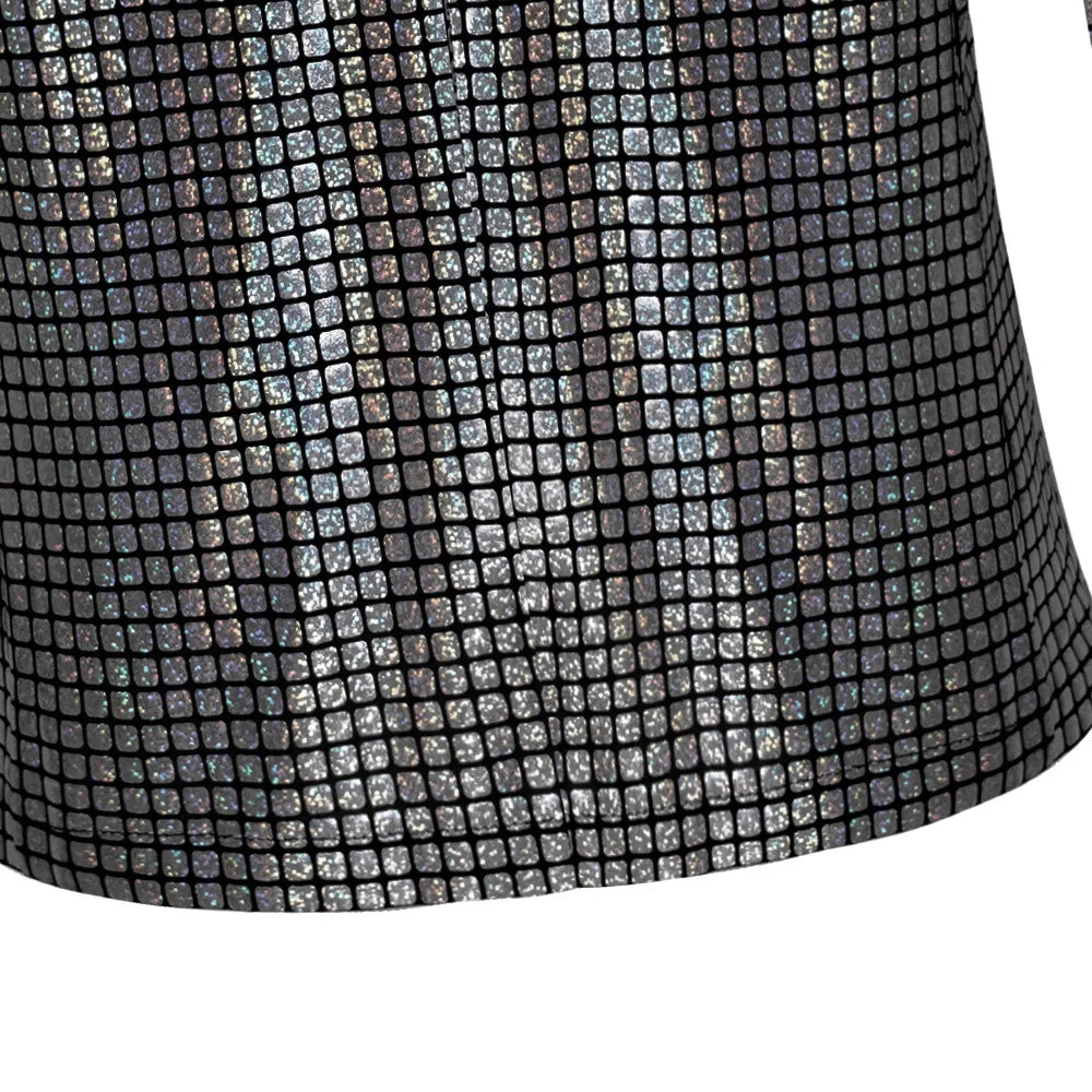 Men's New Cool Performance Set, Sequin Gold Stamping Business Casual Two-piece, One-row Two-button Slim-fit Blazer + Trousers