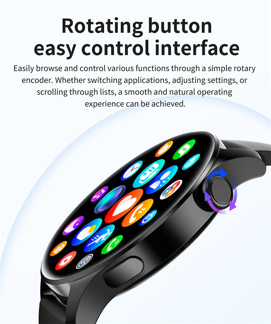 New Smartwatch For Huawei Men Women Sports NFC Bluetooth Talk Waterproof Health Heart Rate Weather Music Playback Smartwatch