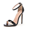 Sexy Black Women Dress Sandals Fashion 11CM Spike High Heel Lady Party Shoes Plus Big Size 35-45