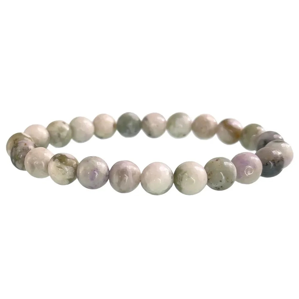 Natural Stone Round Beads Bracelet Rose Quartz Chakra Healing Crystal Elastic Stretch Bangle For Women Men Jewelry Gift